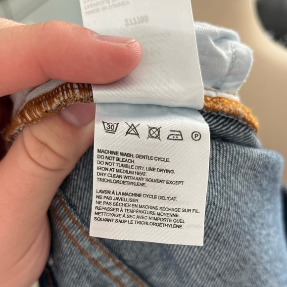 Farm Rio Granny Square Crochet Denim Shorts - Picture 5 of 10